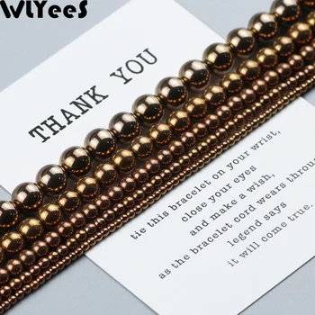 WLYeeS Copper Color Beads Round Plating Hematite Natural Stone 2 3 4 8 10mm Loose Beads Jewelry Bracelet Making Accessories DIY
WLYeeS Copper Color Beads Round Plating Hematite Natural Stone 2 3 4 8 10mm Loose Beads Jewelry Bracelet Making Accessories DIY