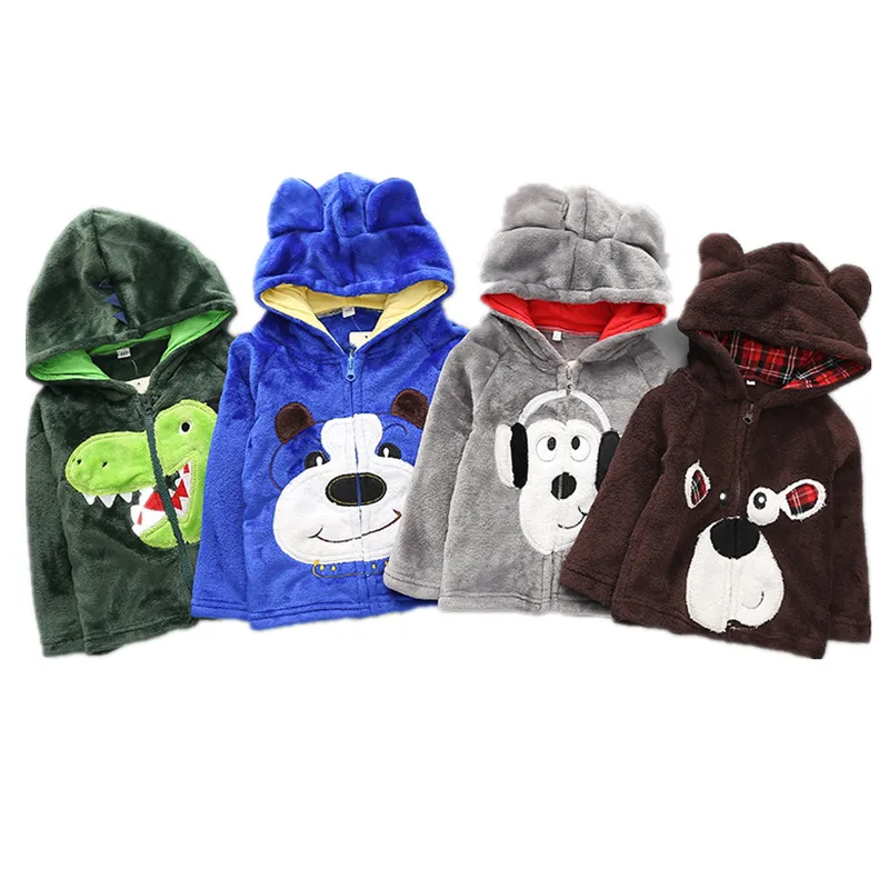 Winter Autumn new boys coral velvet embroidery cartoon bear crocodile zipper jacket fashion kids wool hooded coat 17S907
Winter Autumn new boys coral velvet embroidery cartoon bear crocodile zipper jacket fashion kids wool hooded coat 17S907
