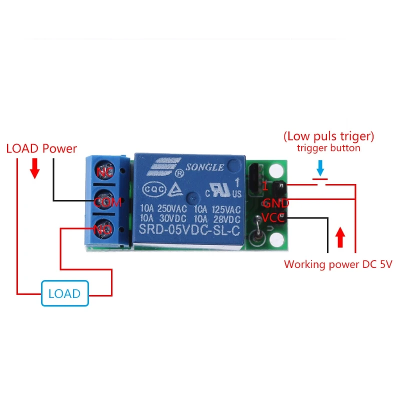 IO25A01 5V Flip-Flop Latch Relay Module Bistable Self-locking Switch Low Pulse Trigger Board
IO25A01 5V Flip-Flop Latch Relay Module Bistable Self-locking Switch Low Pulse Trigger Board