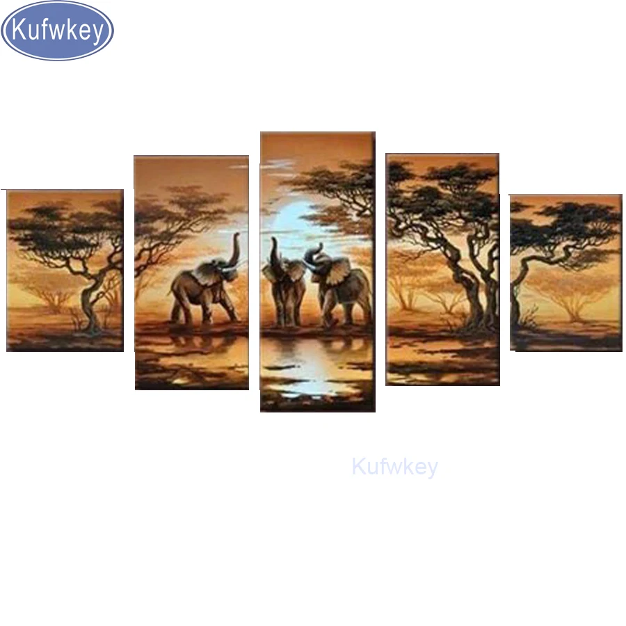 5d DIY Diamond Painting Cross Stitch Kits Full Diamond Embroidery animal 3D Diamond Mosaic Needlework Africa elephant 5 pcs set
5d DIY Diamond Painting Cross Stitch Kits Full Diamond Embroidery animal 3D Diamond Mosaic Needlework Africa elephant 5 pcs set
