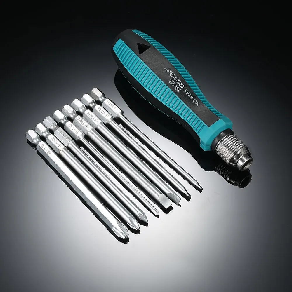 9pcs multitul screw driver Insulated precision screwdriver set + Magnetic Slotted Phillips bit Electrical Work Repair Tools Kit
9pcs multitul screw driver Insulated precision screwdriver set + Magnetic Slotted Phillips bit Electrical Work Repair Tools Kit