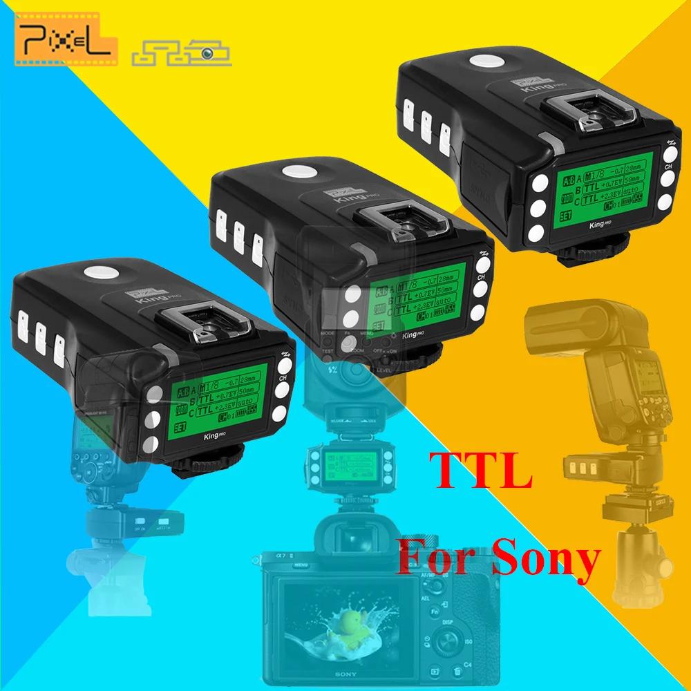 3x PIXEL KING PRO For Sony MI Shoe Camera TTL HSS 1/8000S LCD Flash Trigger Control Canon Nikon Speedlite On King Pro X Receiver
3x PIXEL KING PRO For Sony MI Shoe Camera TTL HSS 1/8000S LCD Flash Trigger Control Canon Nikon Speedlite On King Pro X Receiver