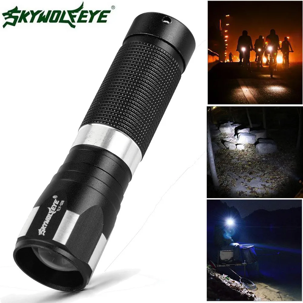 Ultra Bright SKYWOLFEYE 1W LED Mini 500 Lumen Aluminum Alloy Flashlight Acrylic Lens Tools Waterproof Outdoor Camping Bike Light
Ultra Bright SKYWOLFEYE 1W LED Mini 500 Lumen Aluminum Alloy Flashlight Acrylic Lens Tools Waterproof Outdoor Camping Bike Light