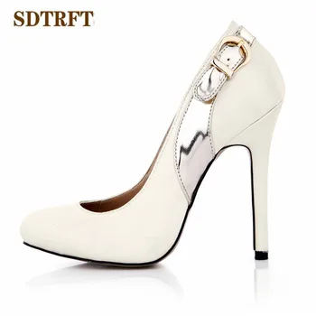 SDTRFT Plus:35-42 43 New Arrivals zapatos mujer 12cm thin high heels wedding shoes woman buckle Stiletto sexy Crossdresser pumps
SDTRFT Plus:35-42 43 New Arrivals zapatos mujer 12cm thin high heels wedding shoes woman buckle Stiletto sexy Crossdresser pumps