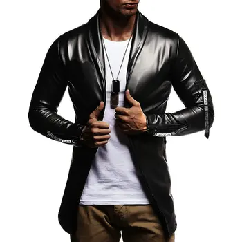 Men's 2019 autumn and winter new leather casual bright color clothing shop wind Slim PU leather blazer
Men's 2019 autumn and winter new leather casual bright color clothing shop wind Slim PU leather blazer