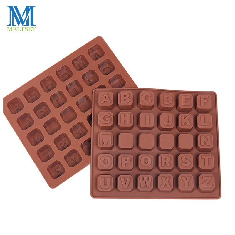 26 English letters Chocolate Silicone Mold Candy Ice Cubes Mould Pastry Soap Molds Fondant Cake DIY Baking Decoration Tools
26 English letters Chocolate Silicone Mold Candy Ice Cubes Mould Pastry Soap Molds Fondant Cake DIY Baking Decoration Tools