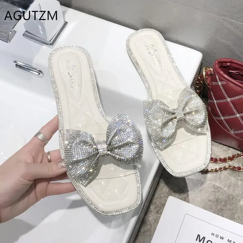 AGUTZM New fashion woman shoes 2019 crystal diamond Bow woman sandals Summer Slippers comfortbale soft woman casual flats A39
AGUTZM New fashion woman shoes 2019 crystal diamond Bow woman sandals Summer Slippers comfortbale soft woman casual flats A39