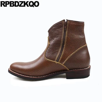 Big Size Chunky 2018 Vintage Shoes Plus Zipper Ankle Short Cowgirl Full Grain Leather Western Cowboy Boots Mens Genuine Brown
Big Size Chunky 2018 Vintage Shoes Plus Zipper Ankle Short Cowgirl Full Grain Leather Western Cowboy Boots Mens Genuine Brown