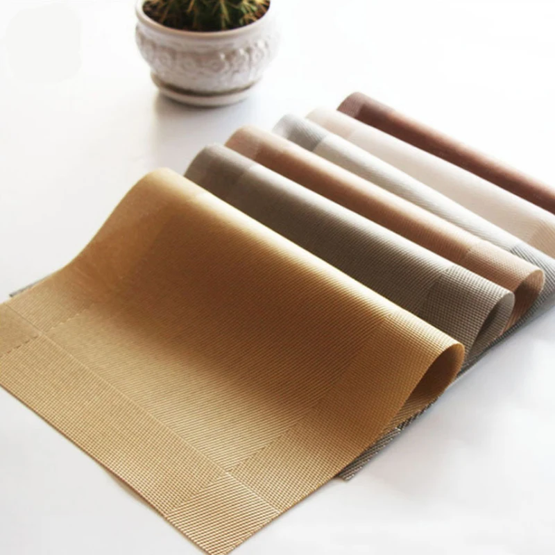 1pc Placemat Fashion Pvc Dining Table Mat Disc Pads Bowl Pad Coasters Waterproof Table Cloth Pad Slip-Resistant Pad
1pc Placemat Fashion Pvc Dining Table Mat Disc Pads Bowl Pad Coasters Waterproof Table Cloth Pad Slip-Resistant Pad