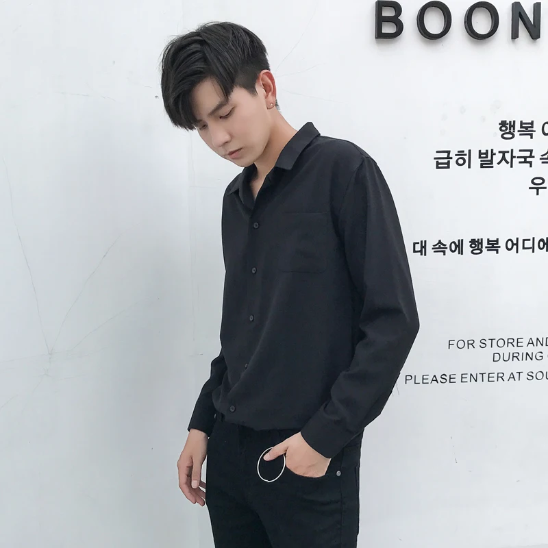 2018 Spring Newest Men's Fashion Self-cultivation Garment Joker Casual Solid Color Long Sleeve Shirt men camisa social masculina
2018 Spring Newest Men's Fashion Self-cultivation Garment Joker Casual Solid Color Long Sleeve Shirt men camisa social masculina