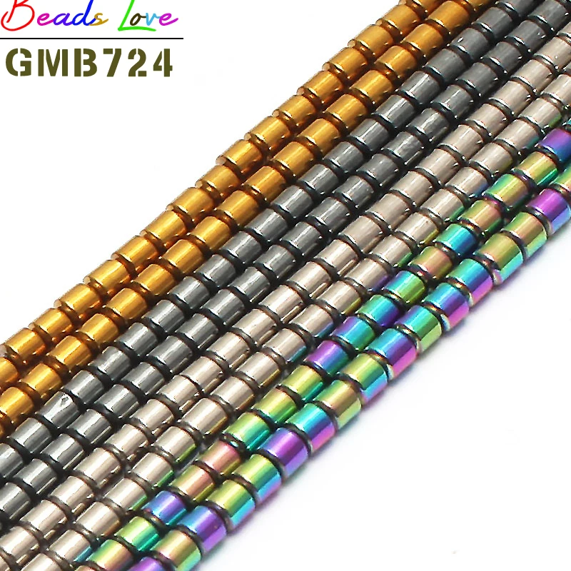 2*2mm Column Shape Gold/Sliver/Black/Rainbow Plated Hematite Beads Natural Stone Beads For Jewelry Making 190pcs/lot
2*2mm Column Shape Gold/Sliver/Black/Rainbow Plated Hematite Beads Natural Stone Beads For Jewelry Making 190pcs/lot