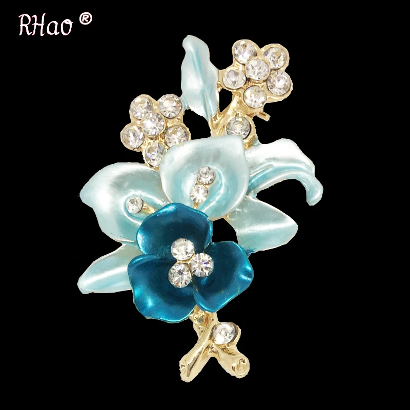RHao Bohemian Blue Enamel flowers brooches for women men wedding dress clothes jewelry accessories girls scarf buckles clip gift
RHao Bohemian Blue Enamel flowers brooches for women men wedding dress clothes jewelry accessories girls scarf buckles clip gift