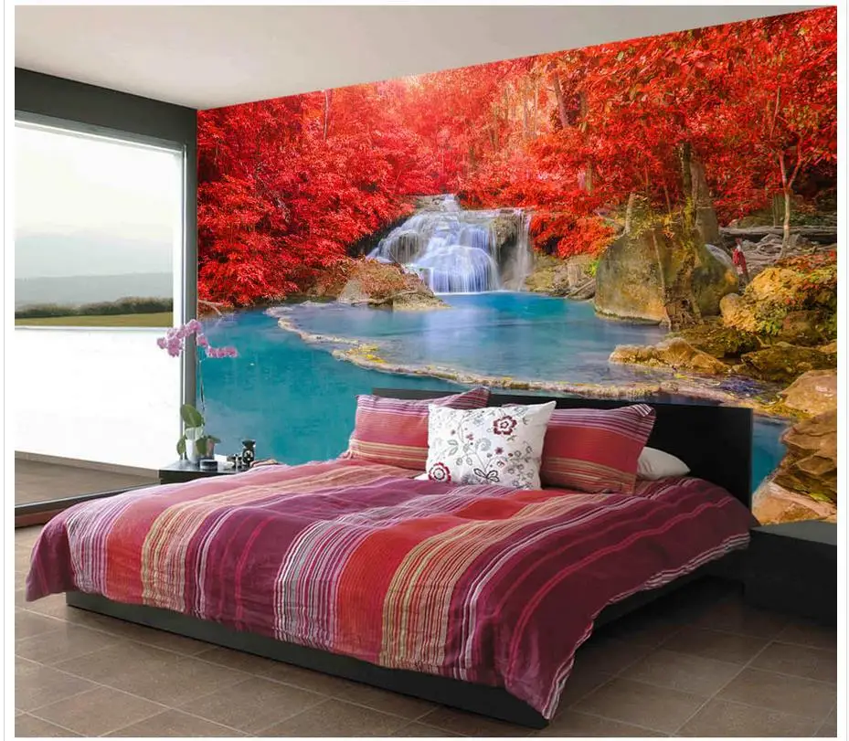 Photo wallpaper for walls Beautiful red maple forest waterfall blue lake 3d stereoscopic wallpaper room modern wallpapers
Photo wallpaper for walls Beautiful red maple forest waterfall blue lake 3d stereoscopic wallpaper room modern wallpapers