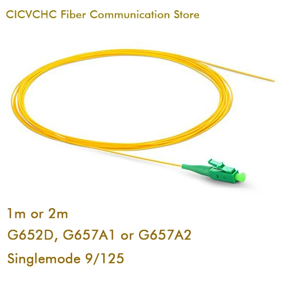 10pcs LC/APC-SM(9/125)-G652D, G657A1, G657A2-0.9mm Cable-1m or 2m / Optical Fiber Pigtail
10pcs LC/APC-SM(9/125)-G652D, G657A1, G657A2-0.9mm Cable-1m or 2m / Optical Fiber Pigtail