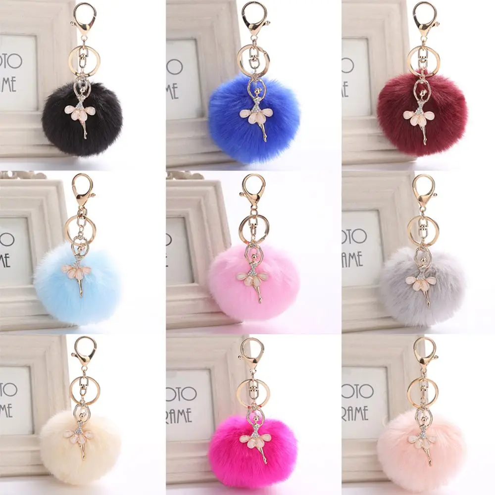1PC Lovely Crystal Ballet Girl Pompom Keychains Golden Dancing Angel Fluffy Puff Ball Pendants Key Chain Fashion Women Jewelry
1PC Lovely Crystal Ballet Girl Pompom Keychains Golden Dancing Angel Fluffy Puff Ball Pendants Key Chain Fashion Women Jewelry