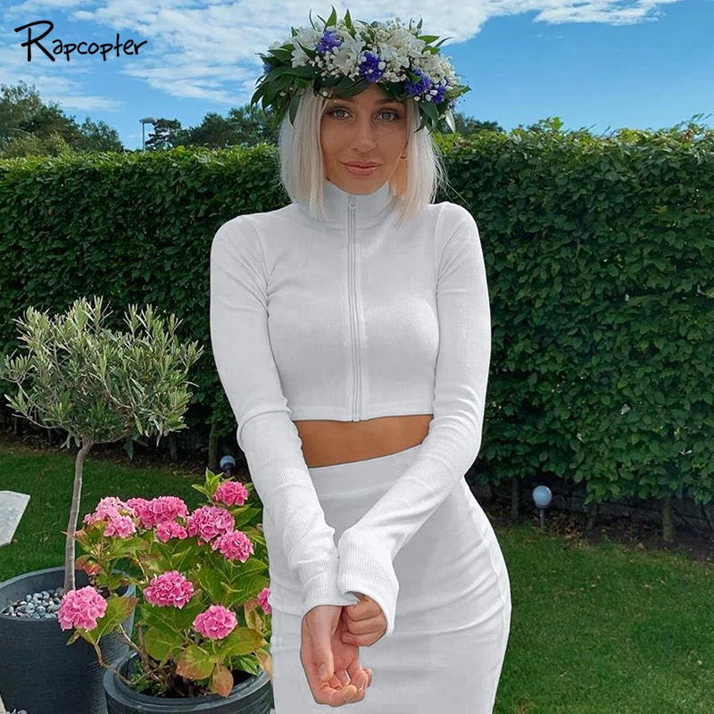 Rapcopter Zipper Up Front Women White Solid Tee Shirts Long Sleeve Kintted Rib Casual Tshirt Turtleneck Fashion Cropped T Shirt
Rapcopter Zipper Up Front Women White Solid Tee Shirts Long Sleeve Kintted Rib Casual Tshirt Turtleneck Fashion Cropped T Shirt