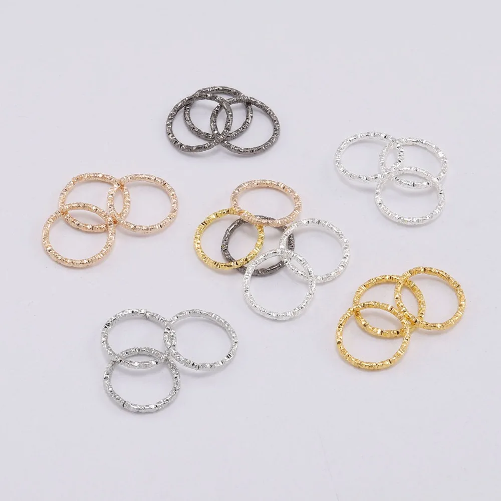 

50-100pcs 8-20mm Round Jump Rings Twisted Open Split Rings jump rings Connector For Jewelry Makings Findings Supplies DIY