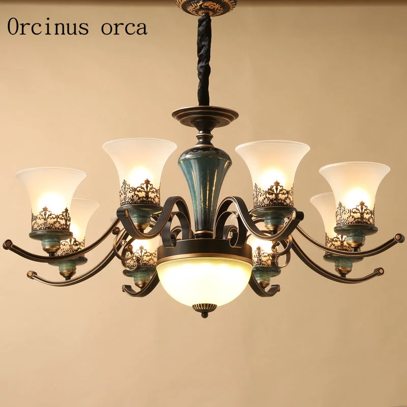 American retro all copper chandelier living room dining room lamp American style pastoral minimalist Ceramic Pendant lamp
American retro all copper chandelier living room dining room lamp American style pastoral minimalist Ceramic Pendant lamp