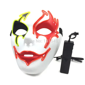 New Brand Design Luminous Neon Led Strip Sound Control Mask Colorful EL Wire Rope Mask for Burning Man Festival Decor by DC3V
New Brand Design Luminous Neon Led Strip Sound Control Mask Colorful EL Wire Rope Mask for Burning Man Festival Decor by DC3V