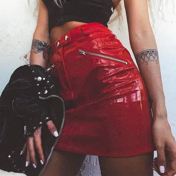 Tutu Limited Faux Leather Empire Skirts New Europe And America High Waist Leather Skirt Zipper Autumn Sexy Bag Hip Short
Tutu Limited Faux Leather Empire Skirts New Europe And America High Waist Leather Skirt Zipper Autumn Sexy Bag Hip Short