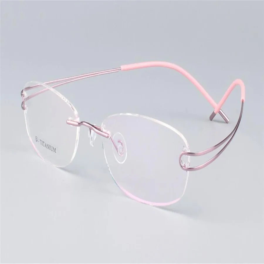 MONGOTEN Fashion Branded Women B-titanium Rimless Ultralight Myopia Eyewear Red Pink Clear Lens Optical Eyeglasses Goggle Frame
MONGOTEN Fashion Branded Women B-titanium Rimless Ultralight Myopia Eyewear Red Pink Clear Lens Optical Eyeglasses Goggle Frame