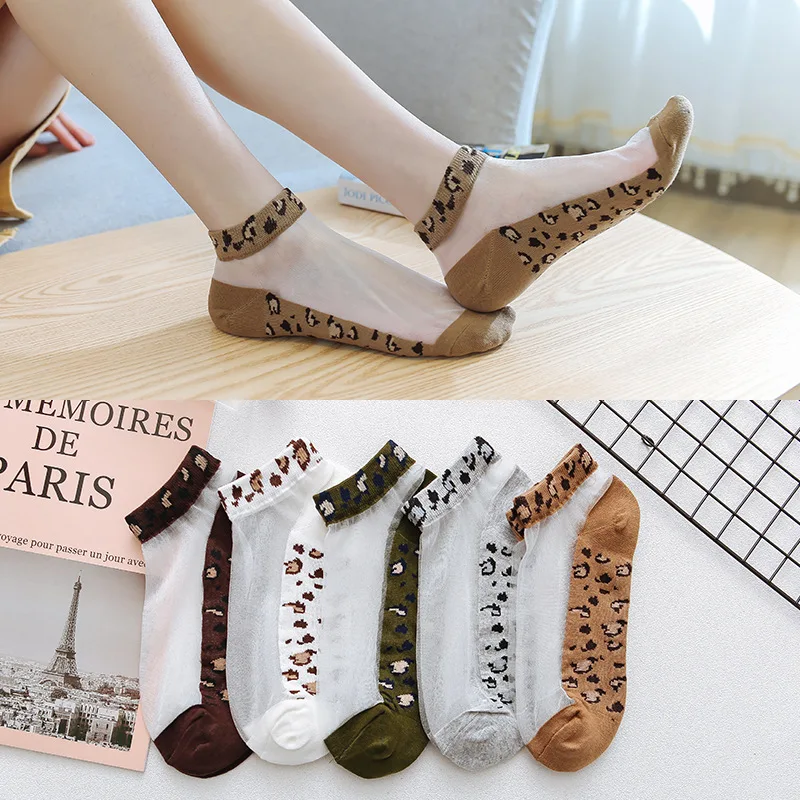 Summer Women Socks Leopard Transparent Rayon Cotton Cool Thin Breathable Funny Socks Fashion Leopard Girls Casual New
Summer Women Socks Leopard Transparent Rayon Cotton Cool Thin Breathable Funny Socks Fashion Leopard Girls Casual New