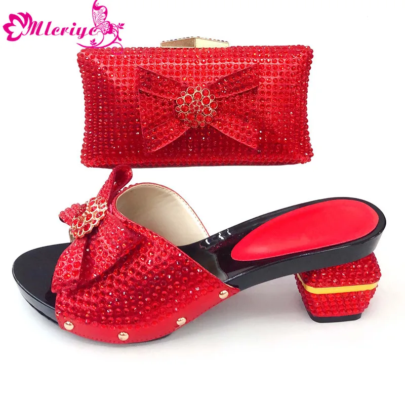 Italian Shoes with Matching Bags Set Decorated with Rhinestone Summer High Heeled Shoes for Women Nigerian Women Wedding Shoes
Italian Shoes with Matching Bags Set Decorated with Rhinestone Summer High Heeled Shoes for Women Nigerian Women Wedding Shoes