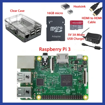 With Retail Box Complete Starter Kit Clear Case 16GB with Noobs Heatsink Edition for Raspberry Pi 3
With Retail Box Complete Starter Kit Clear Case 16GB with Noobs Heatsink Edition for Raspberry Pi 3