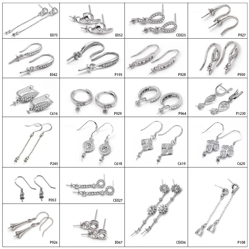925 Sterling Silver Stud Earrings Settings DIY Pearl Earring Hooks Findings Joint Earrings Pin Hook Jewelry Accessories
925 Sterling Silver Stud Earrings Settings DIY Pearl Earring Hooks Findings Joint Earrings Pin Hook Jewelry Accessories