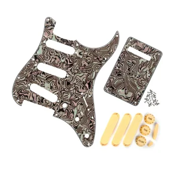Set of Guitar Parts 11 Holes SSS Guitar Pickguard Back Plate Closed Pickup Covers 2T1V Knobs Switch Tip
Set of Guitar Parts 11 Holes SSS Guitar Pickguard Back Plate Closed Pickup Covers 2T1V Knobs Switch Tip