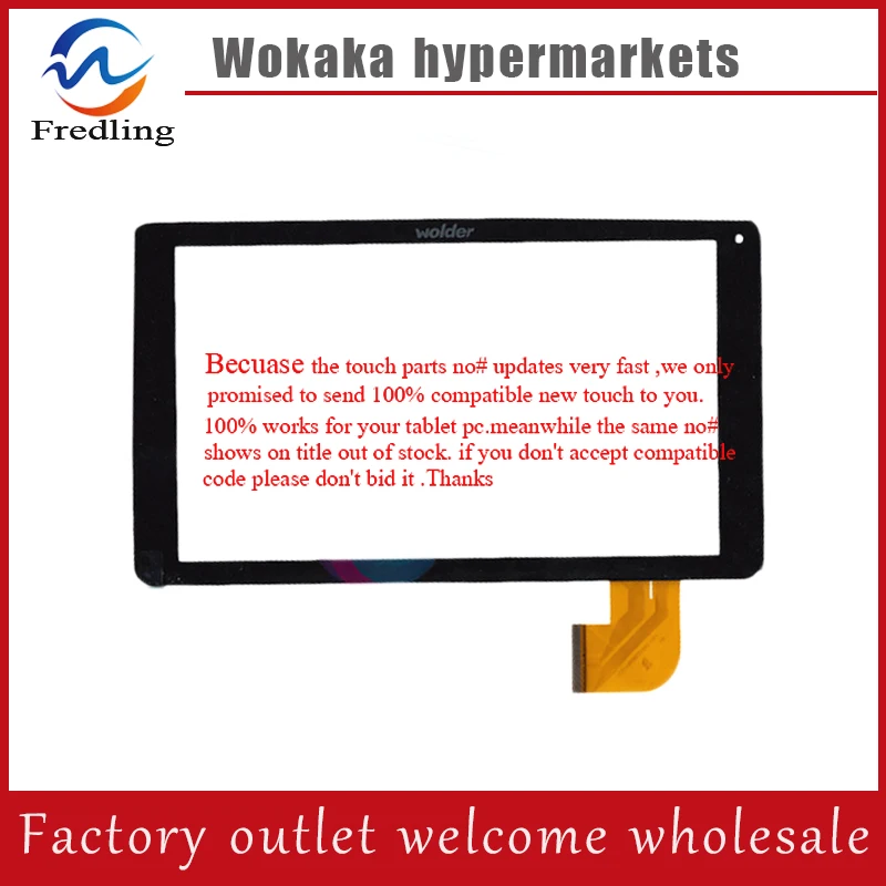 

Original New 9" Wolder MiTab Baltimore Tablet touch screen digitizer glass touch panel replacement Free Shipping