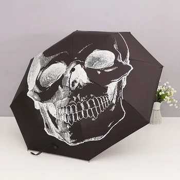 Yesello Skull Halloween Black Umbrella For Women Portable Folding Rainy Umbrellas Wind Resistant Pencil Black Coating Umbrella
Yesello Skull Halloween Black Umbrella For Women Portable Folding Rainy Umbrellas Wind Resistant Pencil Black Coating Umbrella