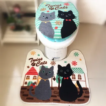 New Soft Cartoon Cat Thickening Bathroom Warm Toilet 3 Piece Set Toilet Seat Toilet Cushion Cover U Shape Toilet Bath Mat Pad
New Soft Cartoon Cat Thickening Bathroom Warm Toilet 3 Piece Set Toilet Seat Toilet Cushion Cover U Shape Toilet Bath Mat Pad