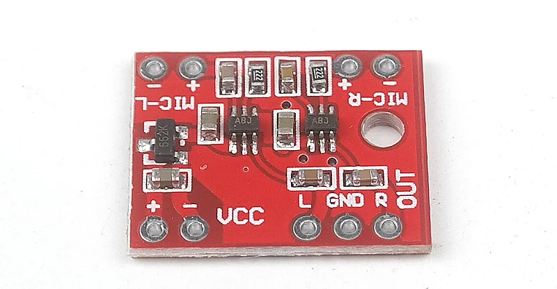 DC3-6V Double channel Electret Microphone Amplifier Amp Microplate Board Module MAX9812L
DC3-6V Double channel Electret Microphone Amplifier Amp Microplate Board Module MAX9812L