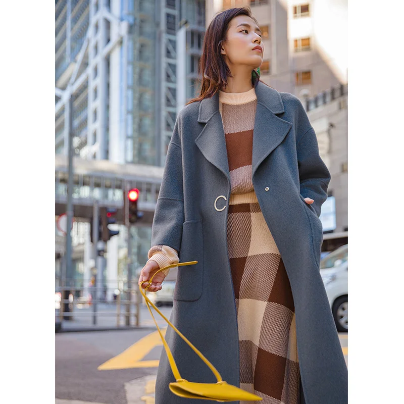 INMAN Loose Style Long Wool Windproof Animal Fur and Wool Single Button Women Coat With Pocket
INMAN Loose Style Long Wool Windproof Animal Fur and Wool Single Button Women Coat With Pocket