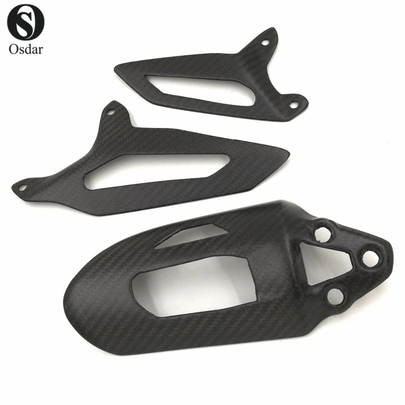 

For DUCATI 1299 1199 899 959 Full Carbon Fiber 100% Twill SHOCK SPRING COVER AND HEEL GUARDS