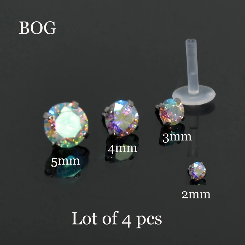Lot 4Pcs AB Zircon Bioplast Labret Monroe Lip Stud Ear Cartiliage Tragus Helix Piercing stud Ring 16g Body Jewelry
Lot 4Pcs AB Zircon Bioplast Labret Monroe Lip Stud Ear Cartiliage Tragus Helix Piercing stud Ring 16g Body Jewelry