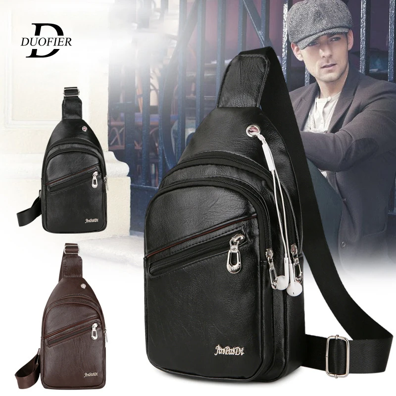 PU Leather Chest Bag Men Luxury Waterproof Shoulder Bag Outdoor Purse Waist School Crossbody Packs Bags Black Fashion Daypack
PU Leather Chest Bag Men Luxury Waterproof Shoulder Bag Outdoor Purse Waist School Crossbody Packs Bags Black Fashion Daypack
