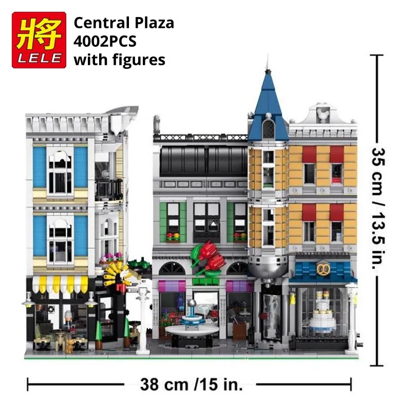 4122Pcs LELE 30019 City Assembly Square Restaurant Building Blocks Bricks Compatible Legoing Creator 15019 Educational toys gift
4122Pcs LELE 30019 City Assembly Square Restaurant Building Blocks Bricks Compatible Legoing Creator 15019 Educational toys gift