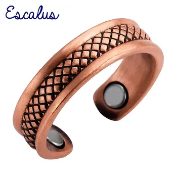 Escalus Square Pattern Magnetic Women Ring Trendy Antique Copper Resizable Female Magnet Wedding Rings Jewelry Charm Finger Wear
Escalus Square Pattern Magnetic Women Ring Trendy Antique Copper Resizable Female Magnet Wedding Rings Jewelry Charm Finger Wear