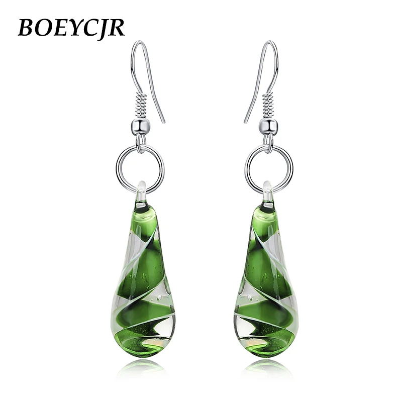 BOEYCJR Trendy Spiral Quicksand Glass Earrings Handmade Fashion Jewelry Hook Earrings Dangle Earrings for Women Gift 2019
BOEYCJR Trendy Spiral Quicksand Glass Earrings Handmade Fashion Jewelry Hook Earrings Dangle Earrings for Women Gift 2019