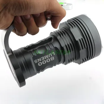 6T6 30W 8000 Lumens 6 * XM-L T6 5-Modes Aviation Aluminum Alloy Flashlight Torch with Handle New Version Free Shipping
6T6 30W 8000 Lumens 6 * XM-L T6 5-Modes Aviation Aluminum Alloy Flashlight Torch with Handle New Version Free Shipping