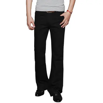 New 2019 Men's Spring Autumn Boot cut jeans Male Business Casual Black Flares Pants Mid Waist
New 2019 Men's Spring Autumn Boot cut jeans Male Business Casual Black Flares Pants Mid Waist