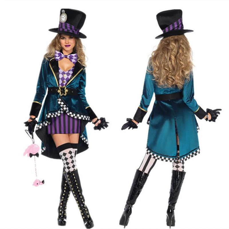 Halloween Alice in Wonderland Costumes Women Adult Magician Cosplay Girls Princess Quess Magic Fancy Party Dress
Halloween Alice in Wonderland Costumes Women Adult Magician Cosplay Girls Princess Quess Magic Fancy Party Dress