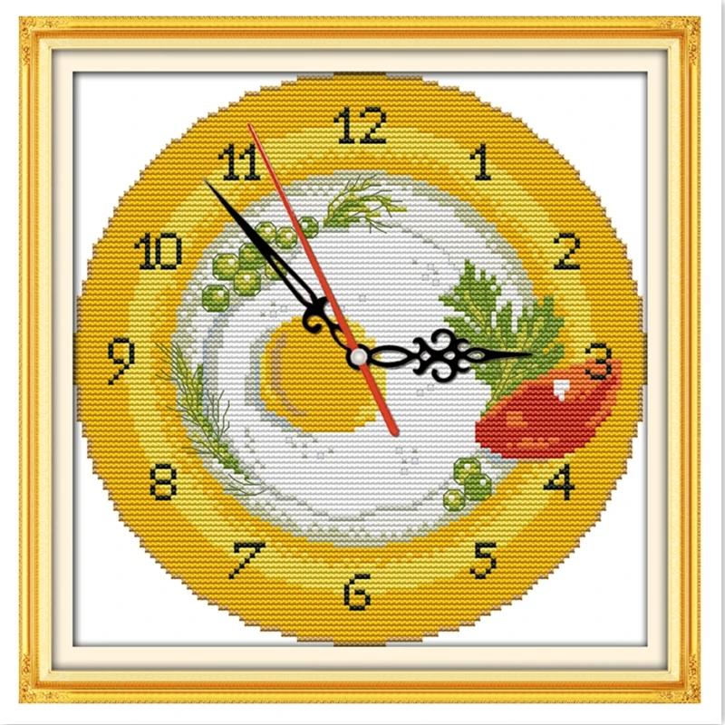 Fruit Tray Clock Face Embroidery Cross Set Painting 11CT 14CT Printed On Canvas Chinese Counted Cross Stitch Pattern Home Decor
Fruit Tray Clock Face Embroidery Cross Set Painting 11CT 14CT Printed On Canvas Chinese Counted Cross Stitch Pattern Home Decor