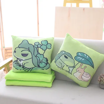 Travel Frog Cartoon Plush Anime Printed Soft Winter Office Blanket Hand Warm Triple Stuffed Cushion Toy Square Pillow Doll 40cm
Travel Frog Cartoon Plush Anime Printed Soft Winter Office Blanket Hand Warm Triple Stuffed Cushion Toy Square Pillow Doll 40cm