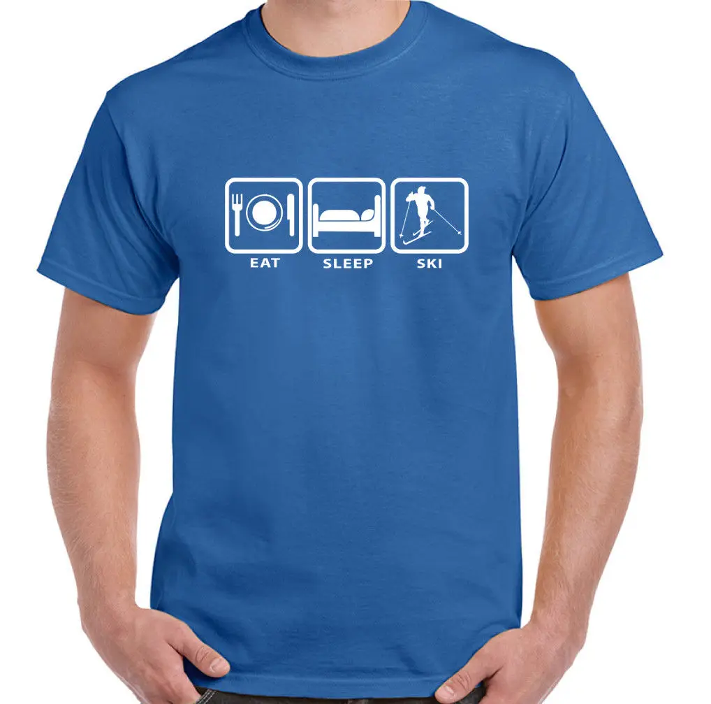 New Print Man Cotton Fashion Eat Sleep Skiner - Hommes T-Shirt Skier Skieusemake My Own T Shirt
New Print Man Cotton Fashion Eat Sleep Skiner - Hommes T-Shirt Skier Skieusemake My Own T Shirt