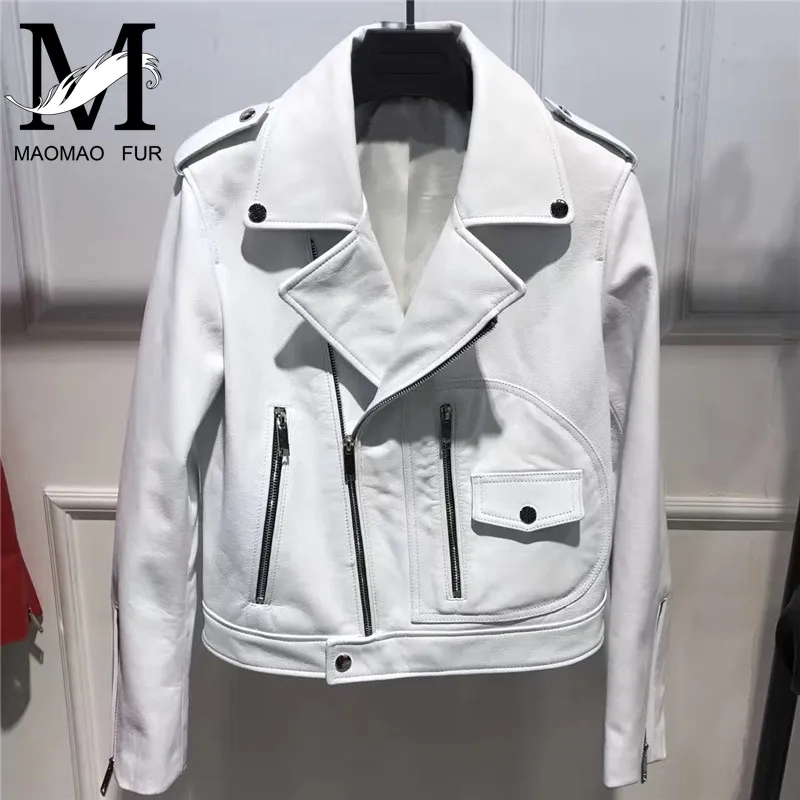 Fashion Genuine Leather Jacket Women Autumn Female Short Sheepskin Leather Coat New Ladies Natural Real Lambskin Leather Jacket
Fashion Genuine Leather Jacket Women Autumn Female Short Sheepskin Leather Coat New Ladies Natural Real Lambskin Leather Jacket