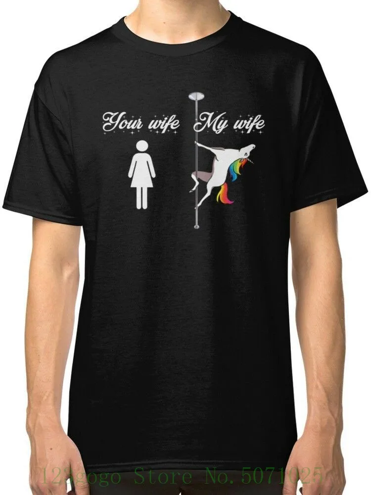 Your Wife , My Wife , Pole Dancing Unicorn Black Tees T Shirt Clothing Summer Blacks Cotton Tshirt
Your Wife , My Wife , Pole Dancing Unicorn Black Tees T Shirt Clothing Summer Blacks Cotton Tshirt
