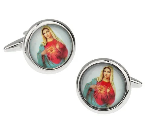 iGame Factory Price Retail Fashion Cufflinks Brass Material Catholicism Mary Design Cuff Links
iGame Factory Price Retail Fashion Cufflinks Brass Material Catholicism Mary Design Cuff Links